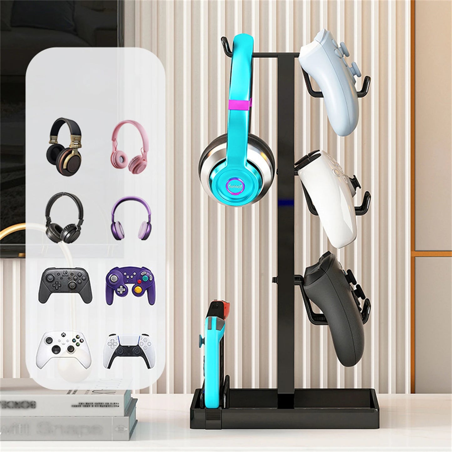 Universal Game Controller & Headphone Holder – Eco-Friendly & Organized 🌱